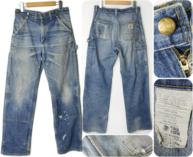 カーハートCarharttダブルニーデニムペインターパンツ W30xL32 - 古着