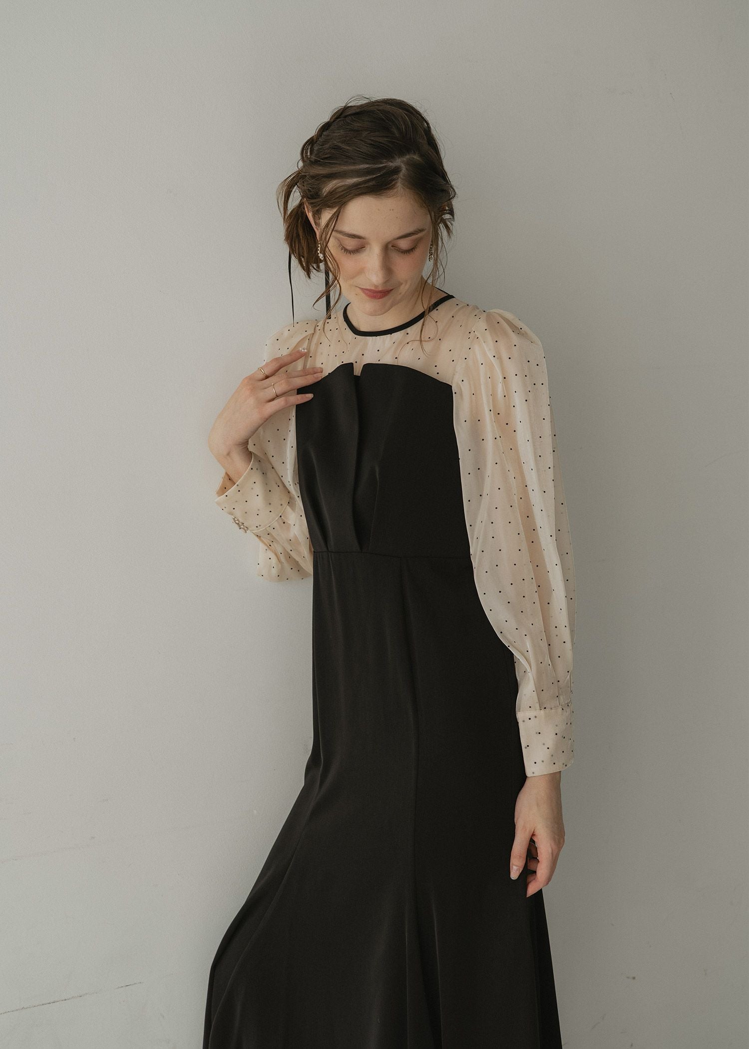 DorryDoll｜ドットスリーブマーメイドドレス