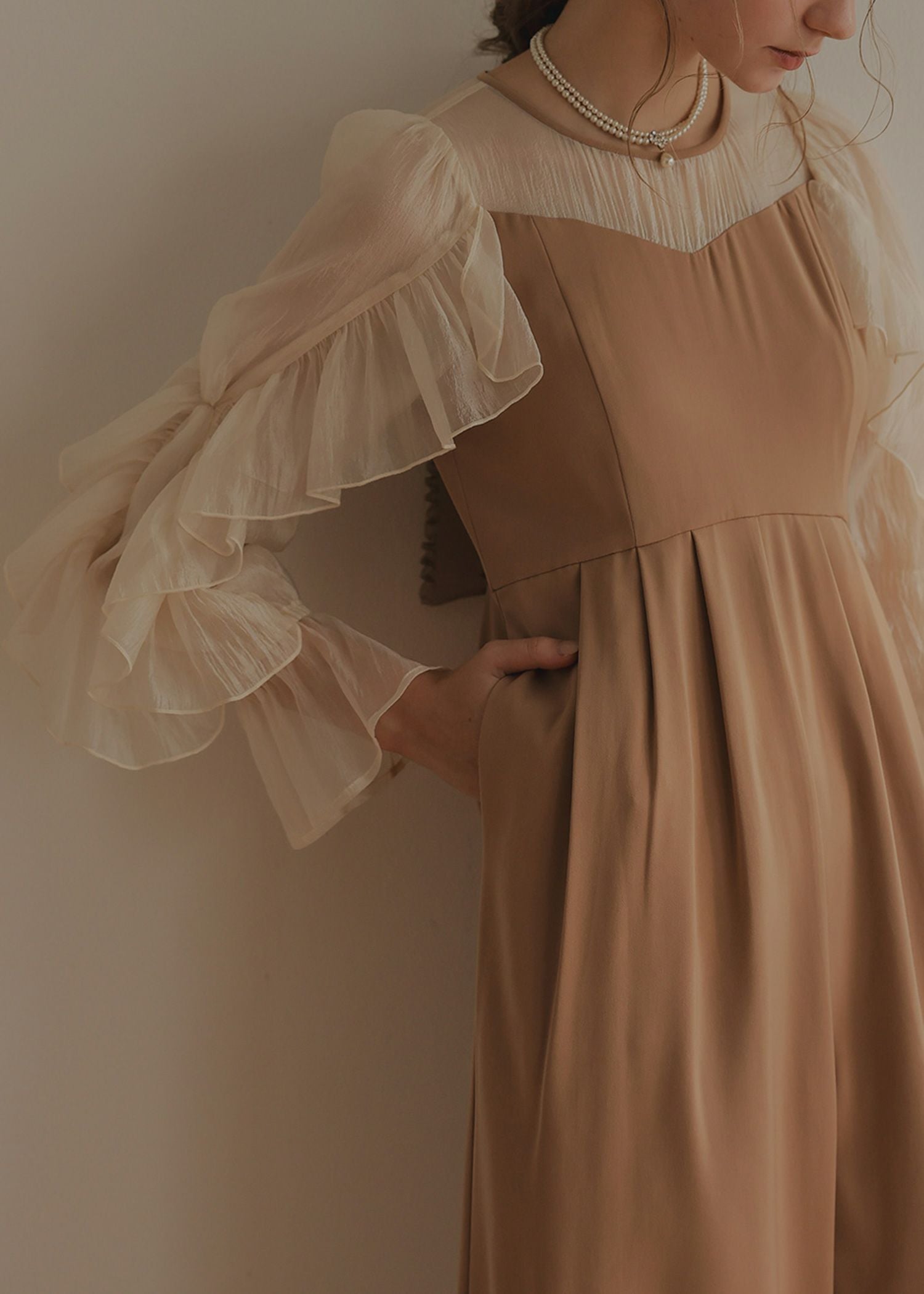 シアーフリルパンツドレスのドレス|Dorry Doll / LE'RURE