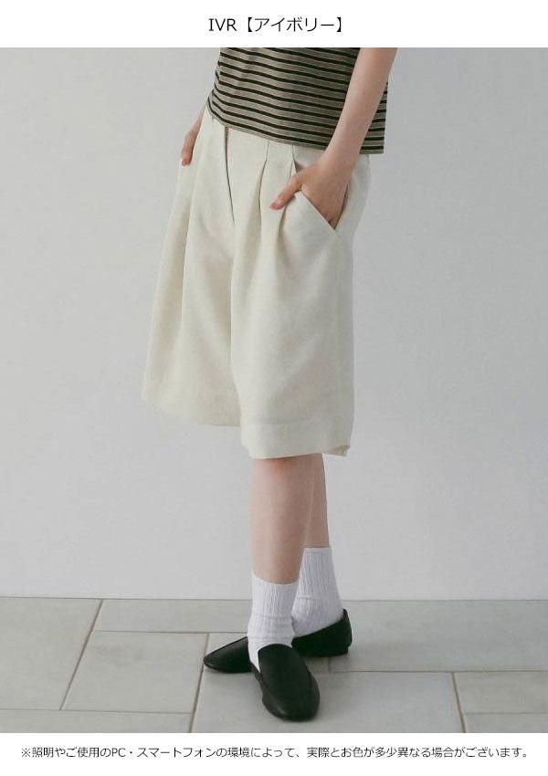 アンヌーク anuke 2026springsummer ボトムス Tuck Half Pants 4月上旬