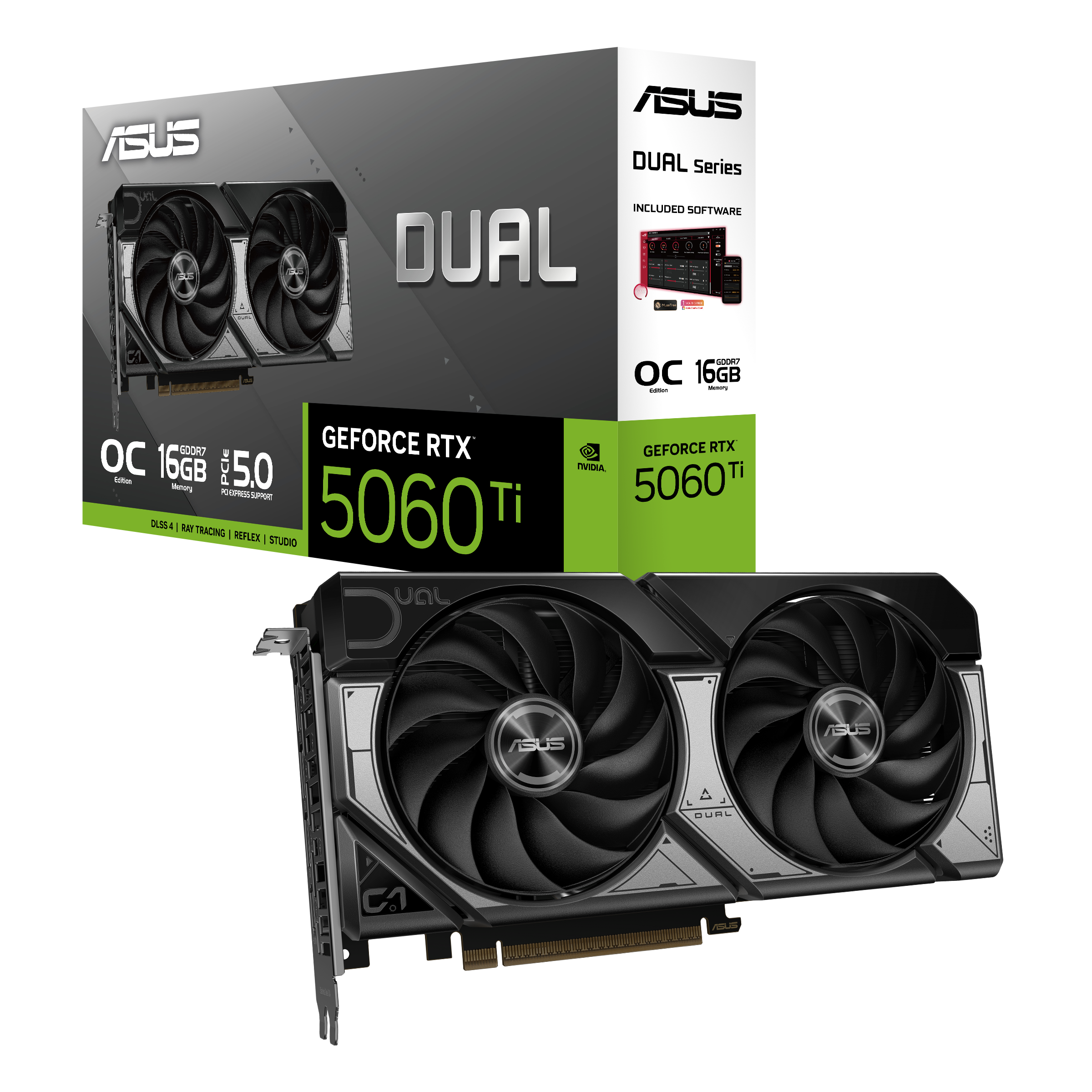 ASUS Dual GeForce RTX™ 5060 Ti 16GB GDDR7 OC Edition