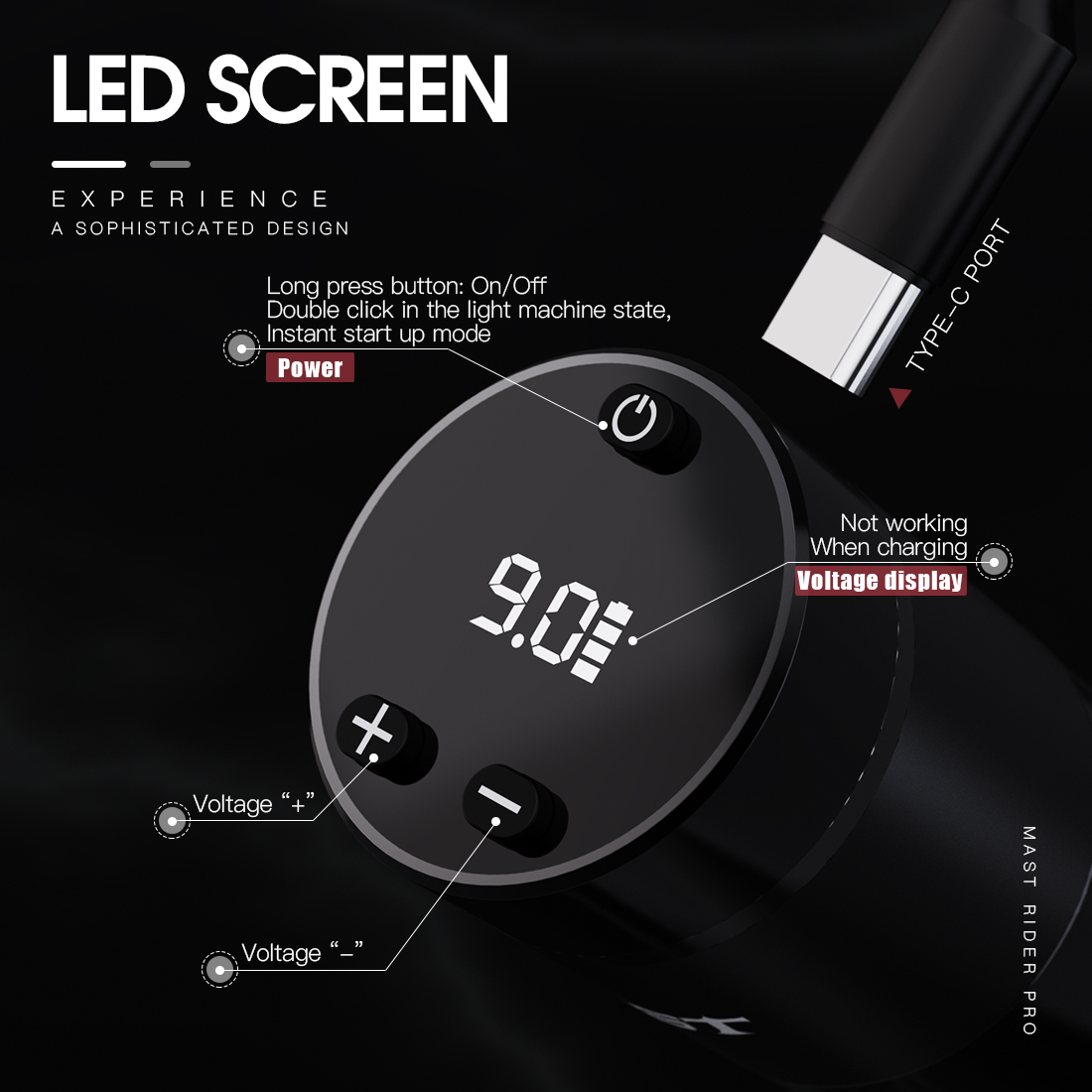 Tattoo Kit | Mast Rider Pro Rotary Tattoo Machine Wireless