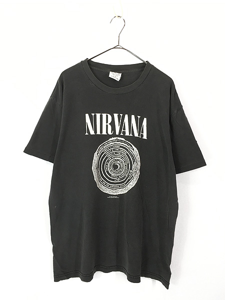 古着 90s USA製 NIRVANA 「VESTIBULE」 両面 グランジ ロック バンド
