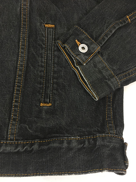 古着 90s Levi's 70507 デカタグ 先染め ブラック デニム トラッカー