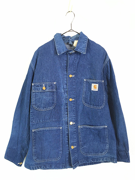 古着 80s USA製 Carhartt デニム ミシガンチョア カバーオール