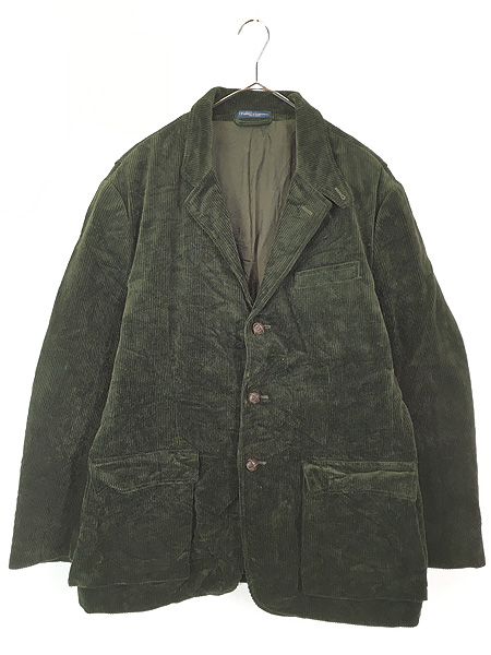 古着 90s Polo Ralph Lauren 太畝 コーデュロイ テーラード ジャケット