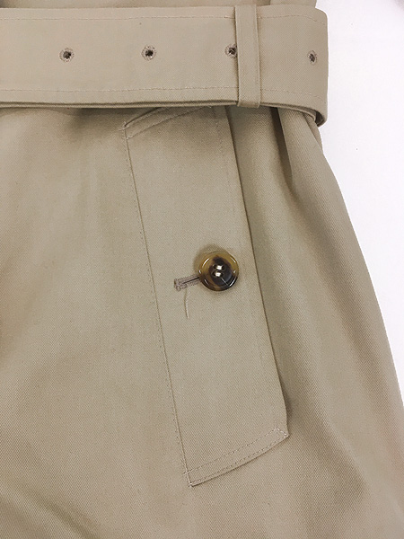 レディース 古着 90s England製 Burberrys 裏地チェック ダブル