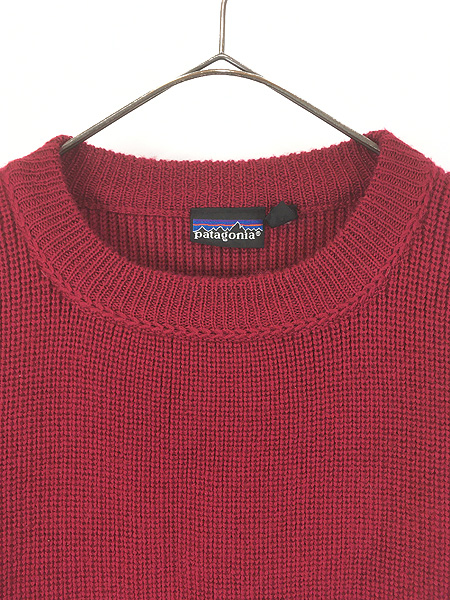 古着 90s Patagonia 「CHAMONIX GUIDE」 無地 ソリッド 肉厚 ウール