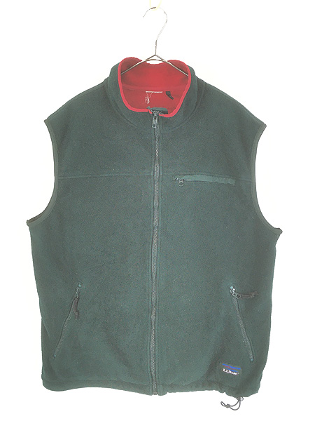 古着 90s LL Bean 「WINDBLOC SERIES」 POLARTEC フリース ベスト L位