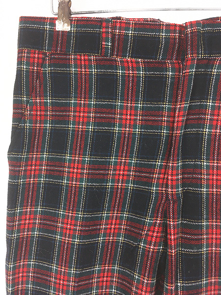 古着 80s USA製 Pendleton タータン チェック ウール スラックス