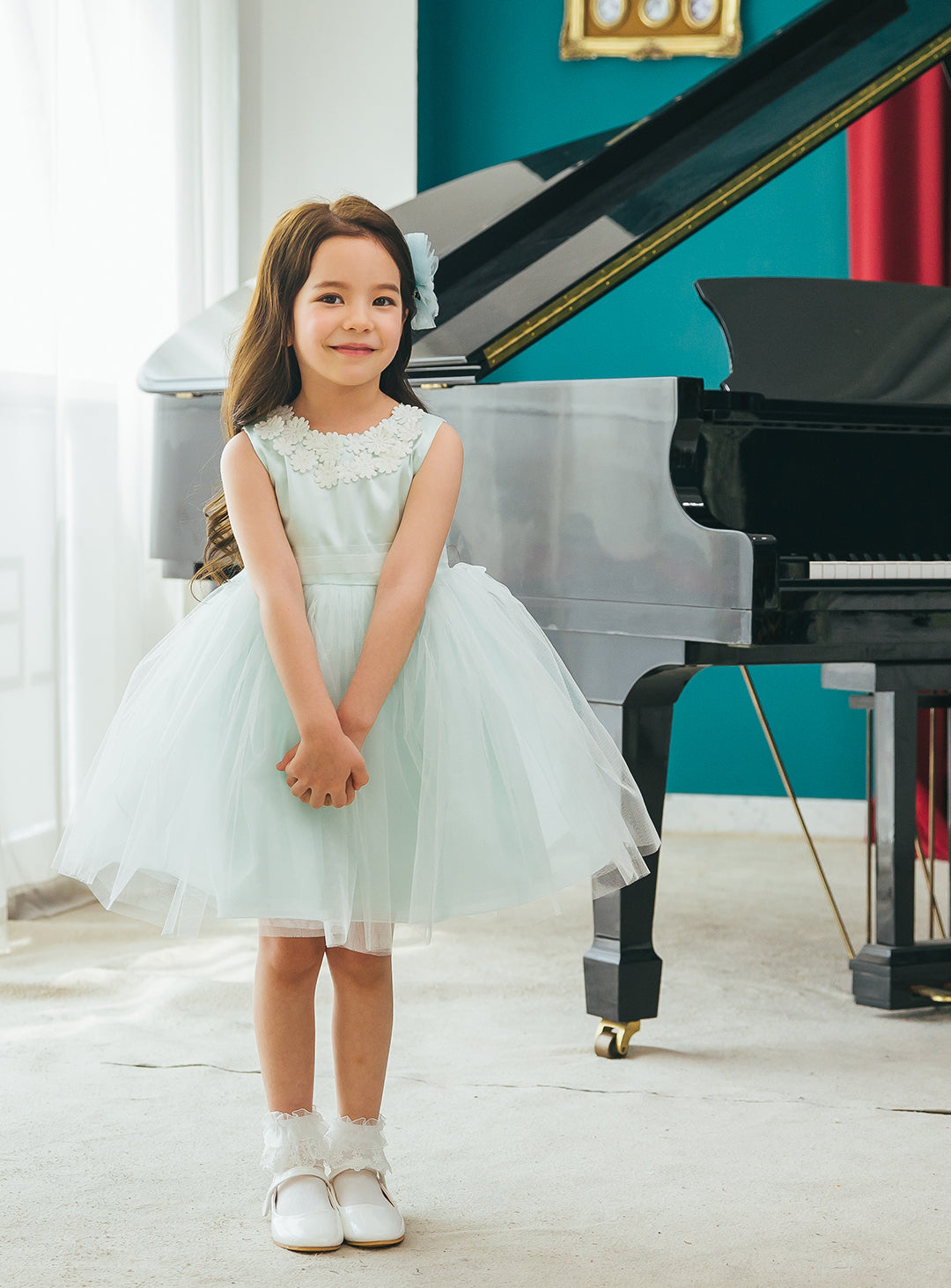 子供ドレス|子供ドレスならミントフラワーレースドレス