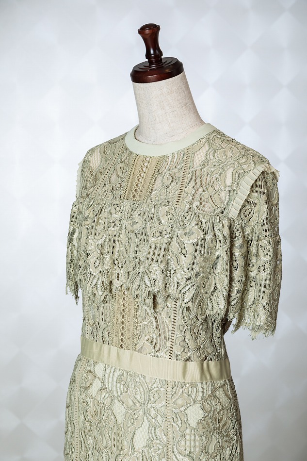 FRAY I.Dミントグリーンケープレースドレス | 結婚式・パーティー