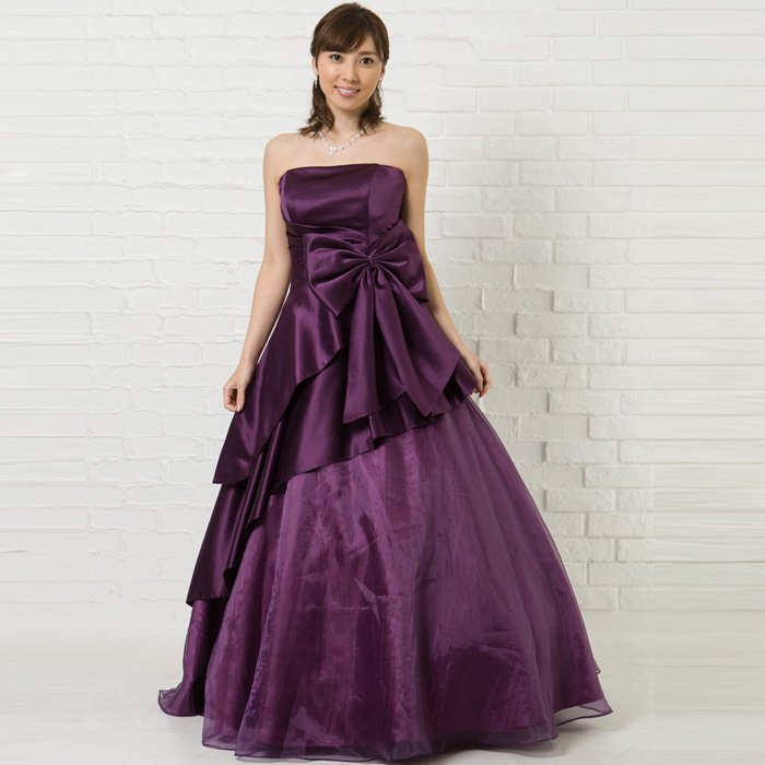 大人の魅力を引き出すパープルカラーのドレス｜ドレスルームアミ