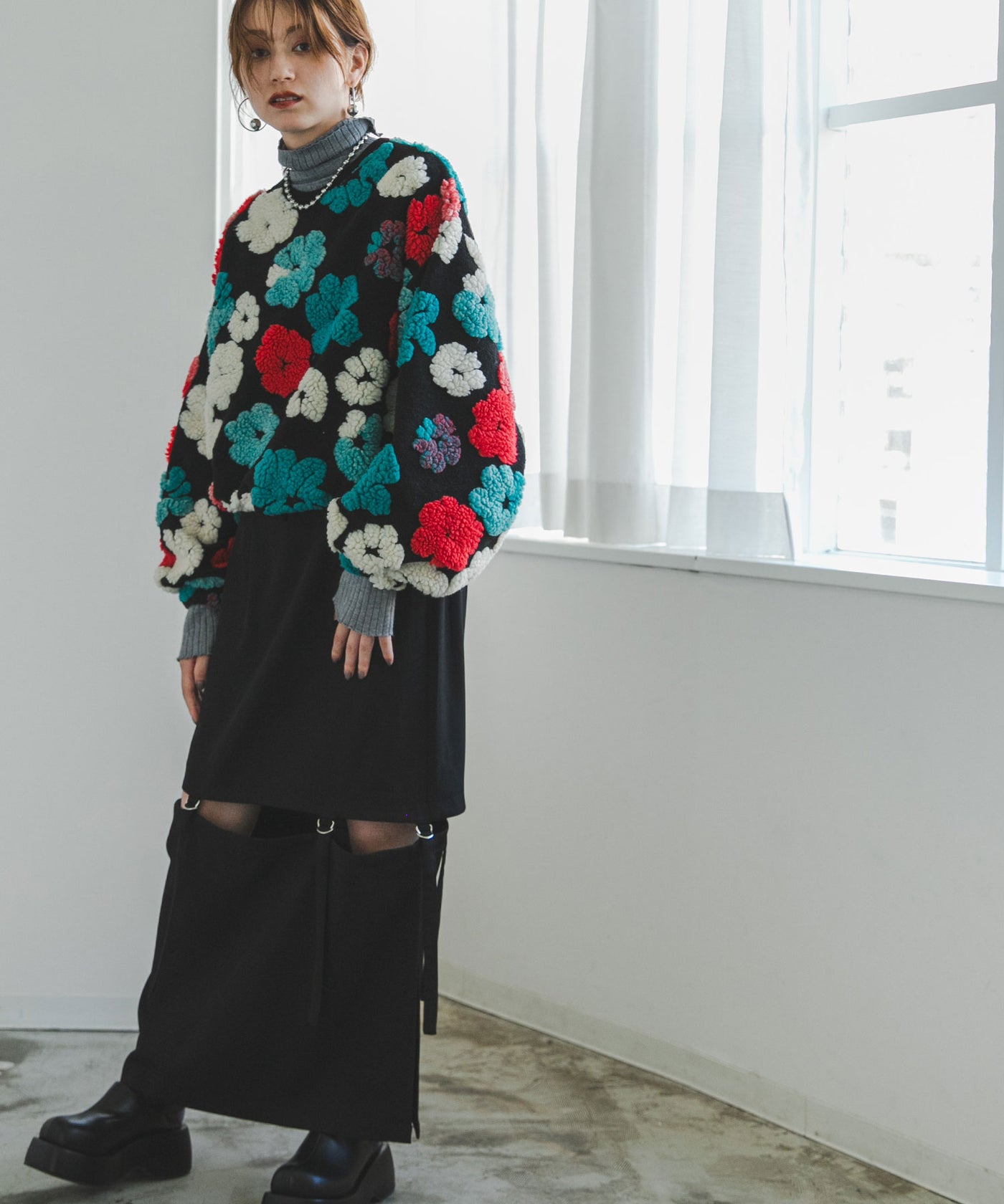 フラワーボアプルオーバー【ニット】 – レディースファッション通販の