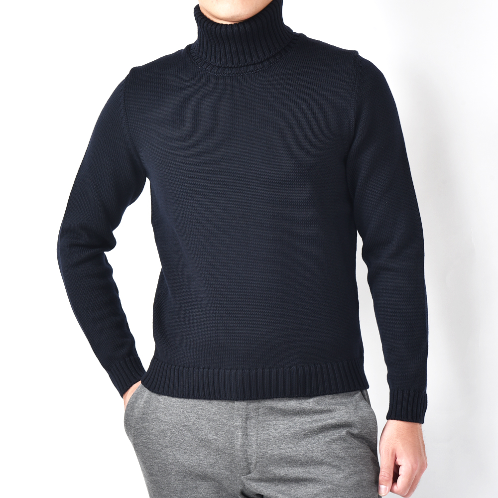 ZANONE DV ミドルゲージタートルネックニット 810005-Z0229【2020AW 新