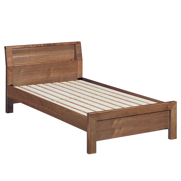 ベッドフレーム NW74 セミダブル ウォールナットナチュラル 通販