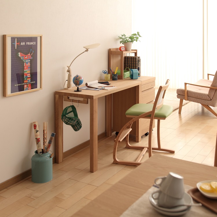 Buona scelta デスク 幅90×奥行45cm ST3077 ピュアオーク 通販