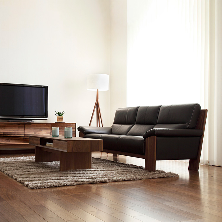 1人掛ソファ ZU4850 ビターブラウン ウォールナットナチュラル 通販