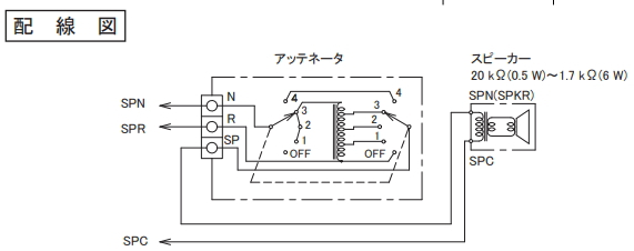 SC-68W】JVC アッテネーターユニット (0.5W～6W) [サウンドショップ