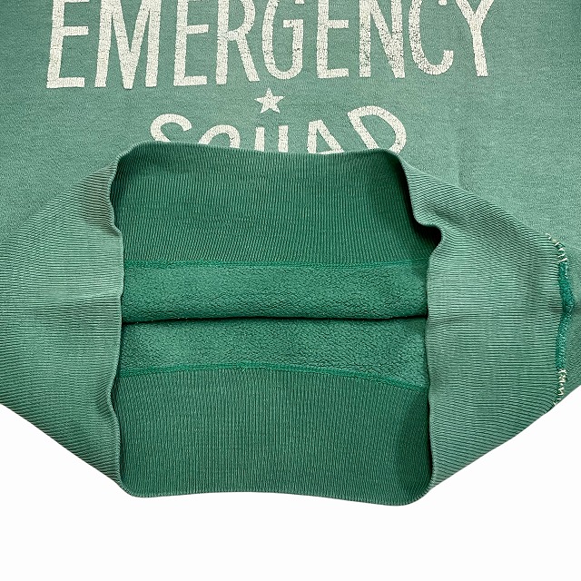 RUSSELL SWEAT SHIRT 60S 「前V、バックプリント、フェードグリーン、M