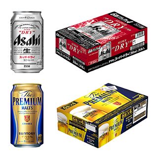 アサヒビール ・サントリービール 《350ml飲み比べ》スーパードライ×ザ