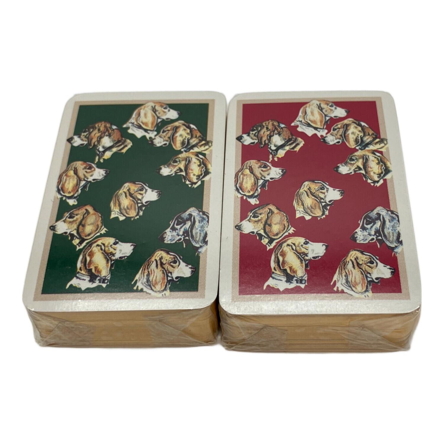 HERMES (エルメス) 犬柄 トランプ（ミニトランプ）2点セツト