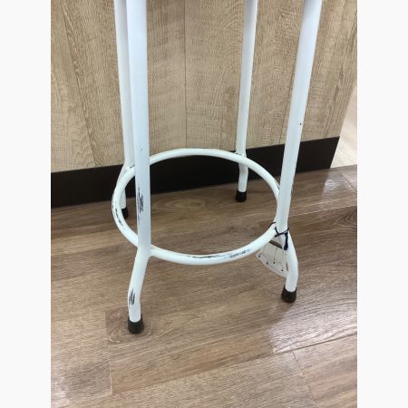 old maison (オールドメゾン) アイアンスツール ホワイト×ブラック