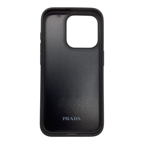 PRADA (プラダ) iPhone15 Pro ケース サフィアーノ ブラック 2ZH181