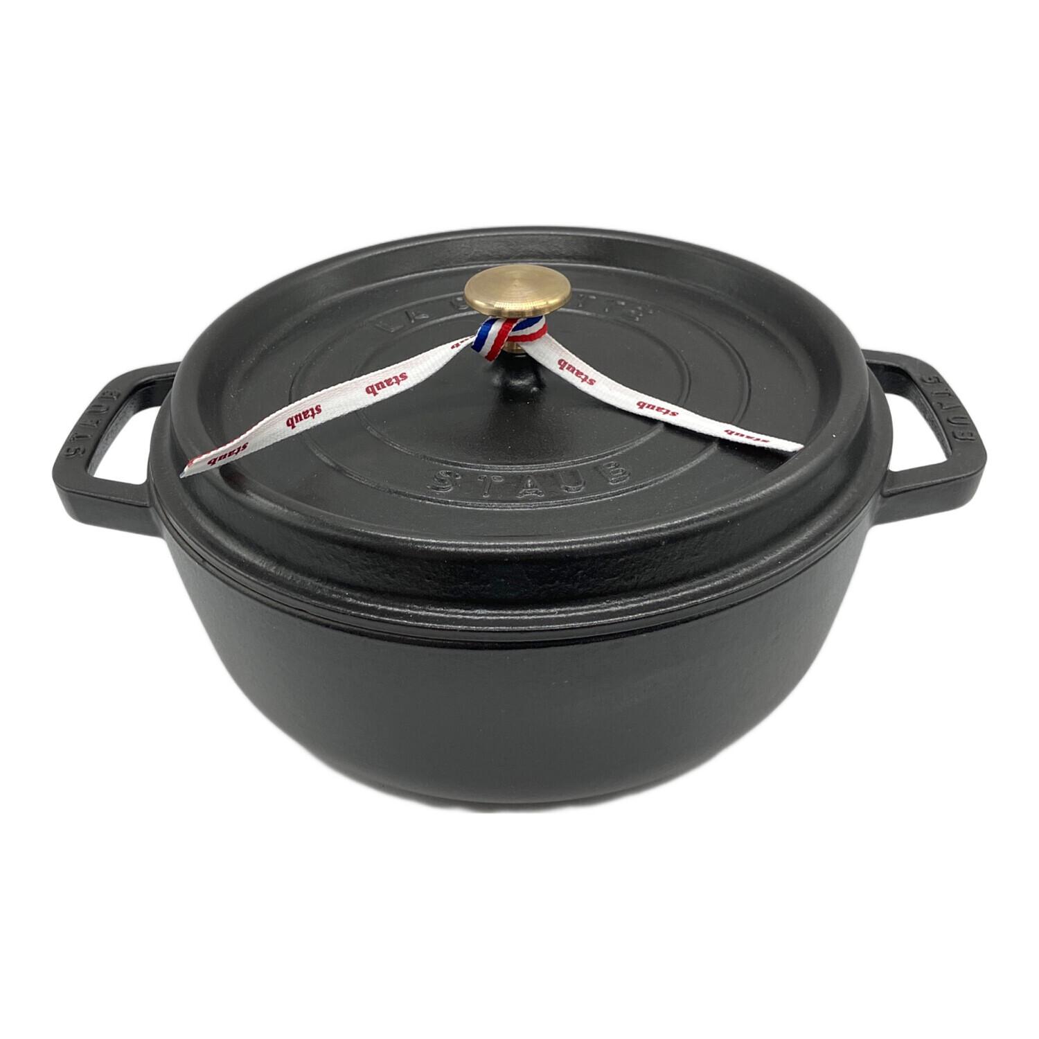 新品未使用品 staub Cocotte Ronde 24cm ブラック 楽天市場】MAX1,000