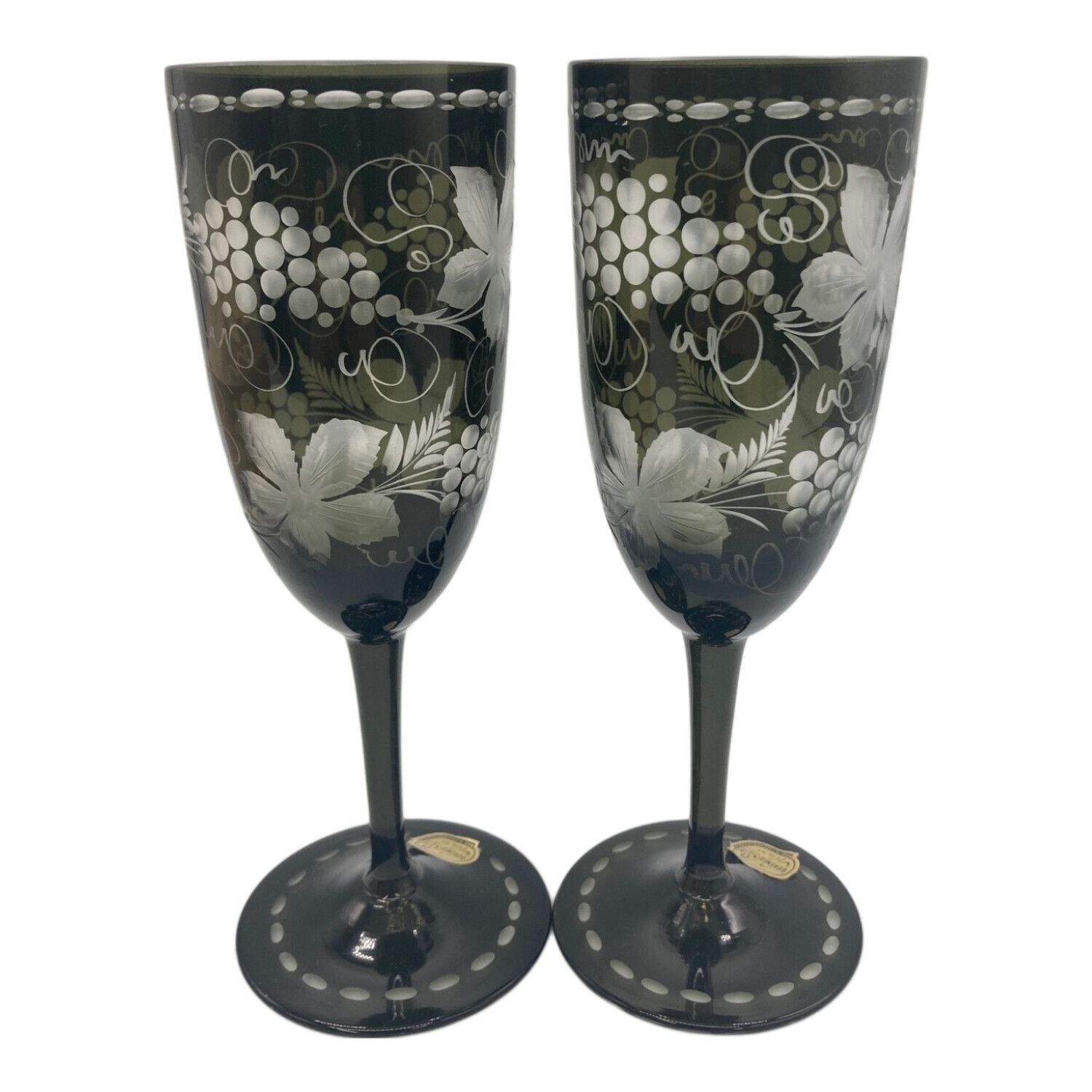 ボヘミアンクリスタル エーゲルマン グラス2個セット ボヘミアン