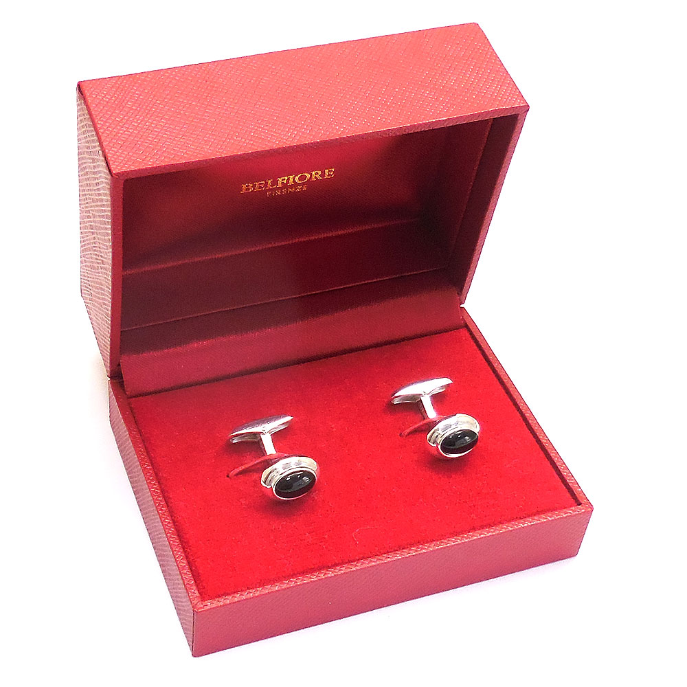 BELFIORE ベルフィオーレ カフスボタン カフリンクス イニシャル名入れ