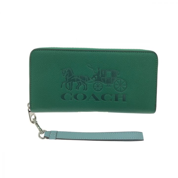 COACH コーチ 長財布 ラウンドファスナー ストラップ付き アウトレット