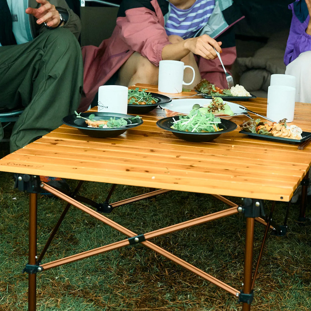 ナチュラルウッドロールテーブル クラシック（110）の通販｜キャンプ