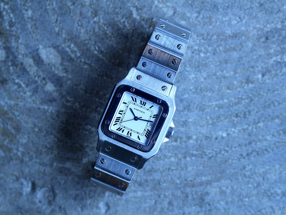 カルティエ/サントスガルベLM/SS/自動巻きcal2670/80s/Cartier/Santos