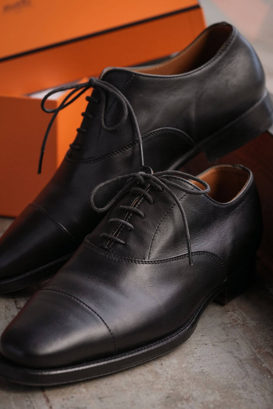 エルメス/ボックスカーフ/オックスフォード シューズ/Hermès/Hermes