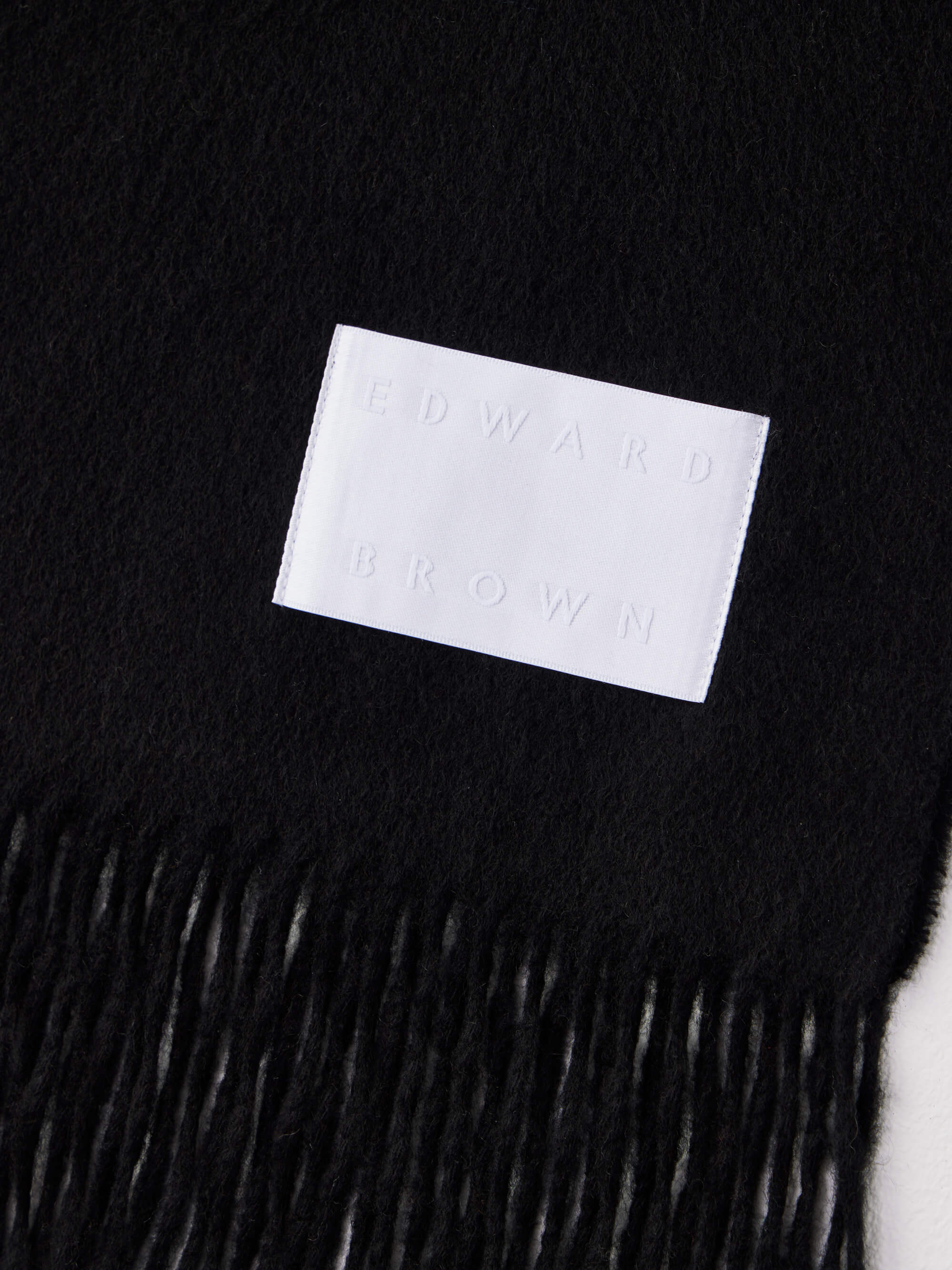 カシミヤスマフラー ブラック | EDWARD BROWN(エドワードブラウン)公式