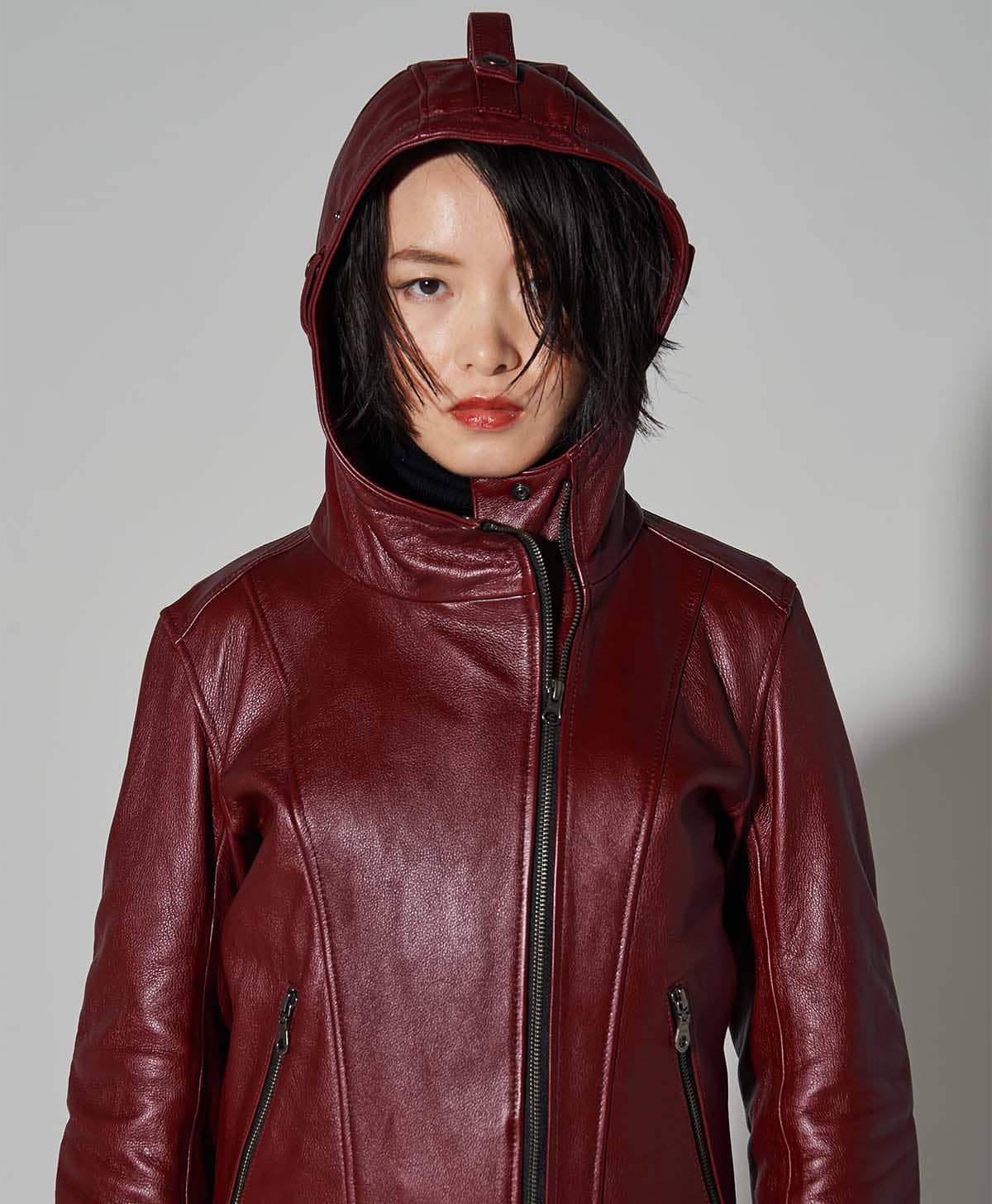 Leather jacket hooded leather jacket | Kadoya official online shop