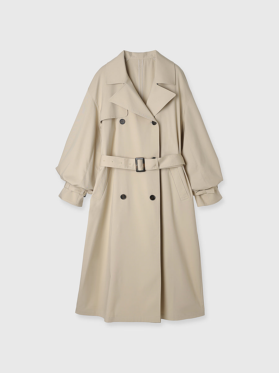 ボリュームスリーブトレンチコート