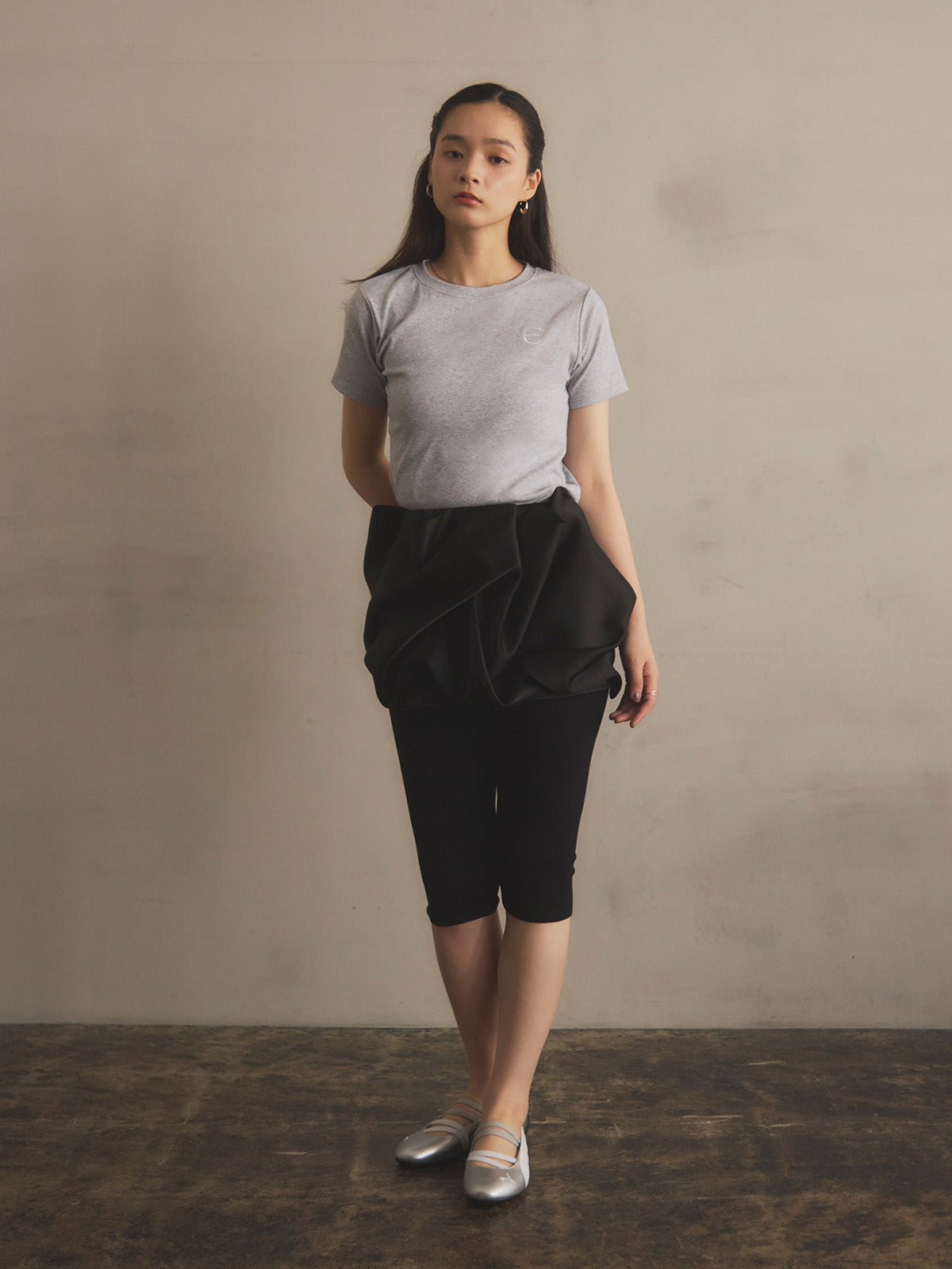 ドレープバルーンミニスカート