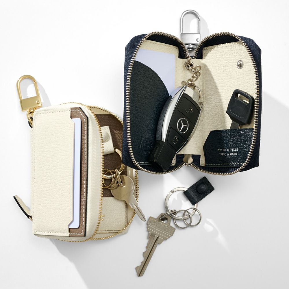 スマートWキーケース NAVY*WHITE | ラルコバレーノ公式通販