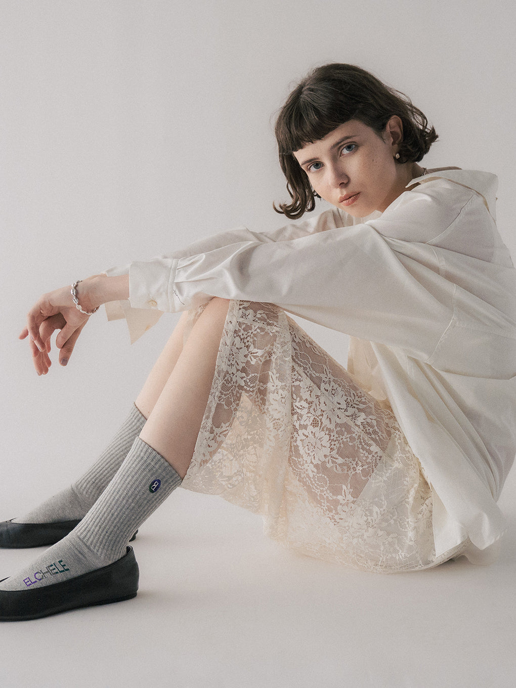 パンツ FRENCH TERRY XLACE HALFPANTS FRENCH TERRY×LACE HALF PANTS