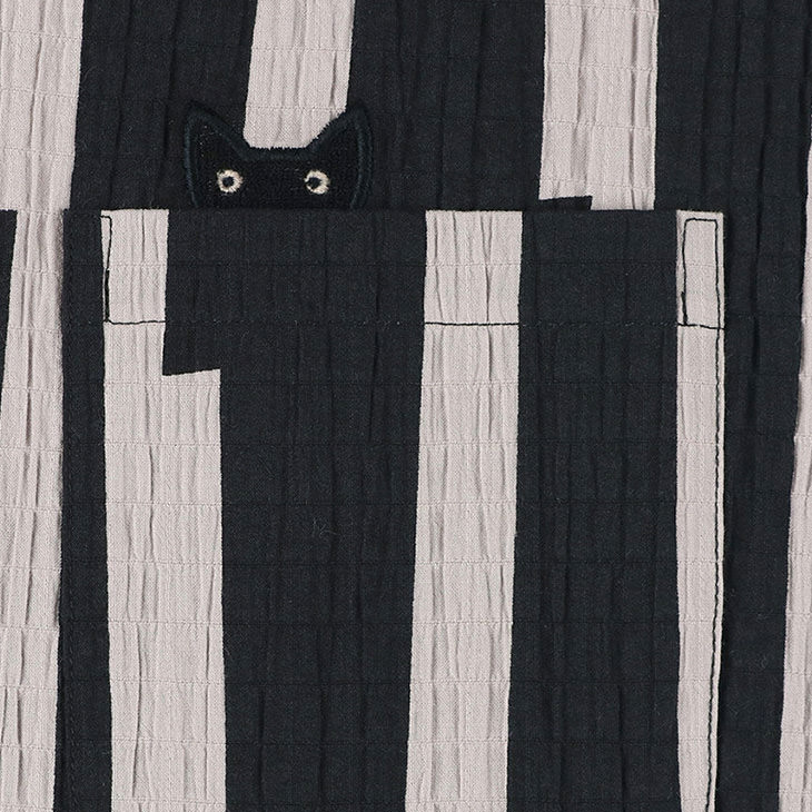 新品】マタノアツコ/ワコール 春夏物パジャマ（LL) ひょっこり黒猫