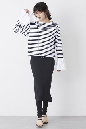 Whim Gazette(ウィム ガゼット)｜スカートレギンス/ブラック の通販