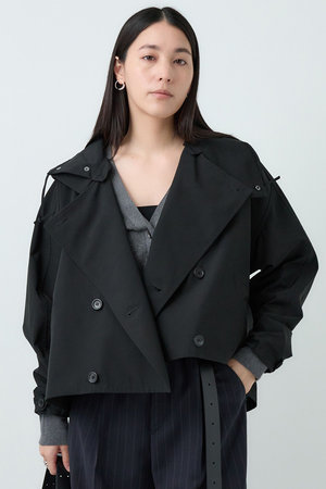 Chaos(カオス)｜【VACHEMENT】ショートトレンチコート/ブラック の通販