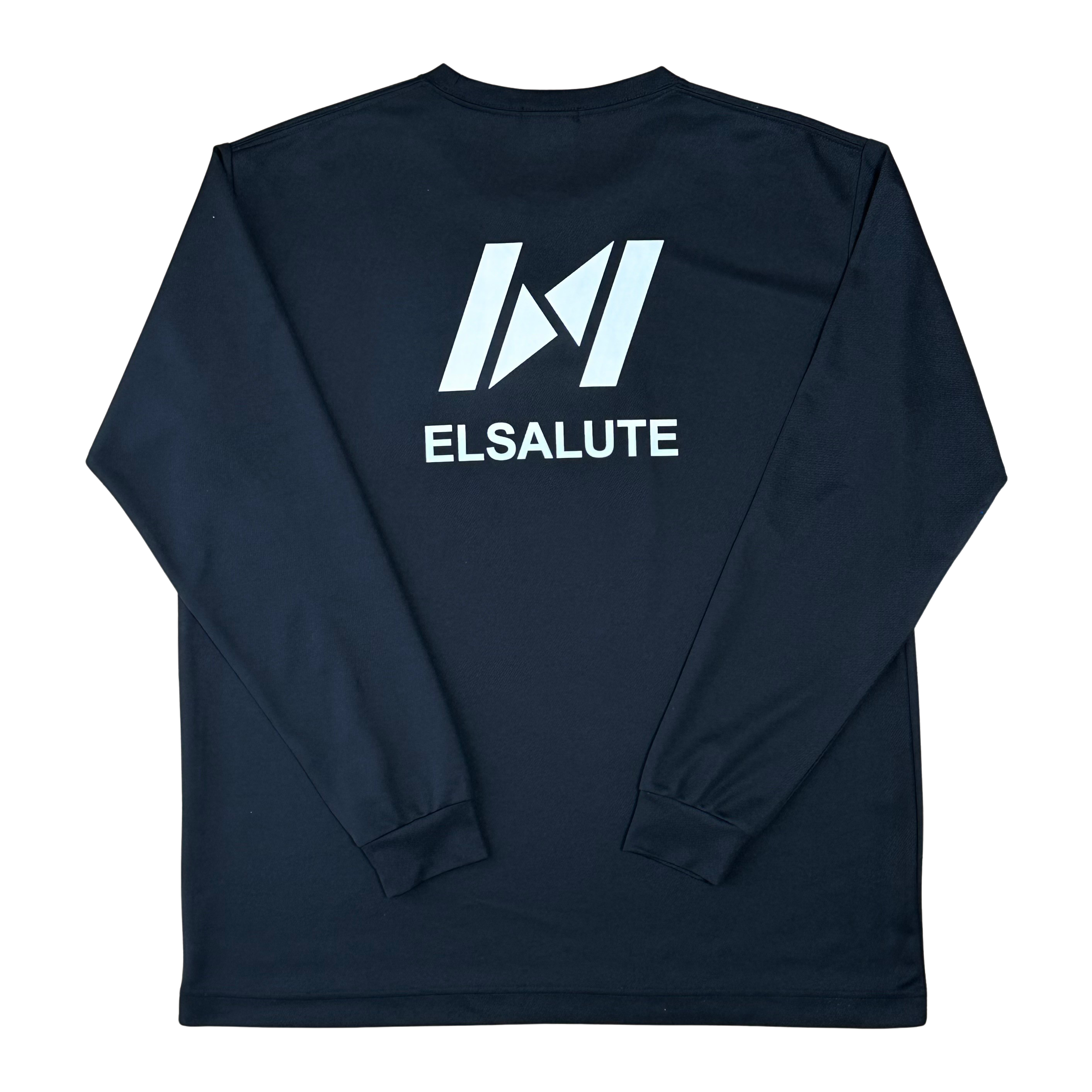 ELSALUTE ブラック シルバー Tシャツ L インターハイ ELSALUTE