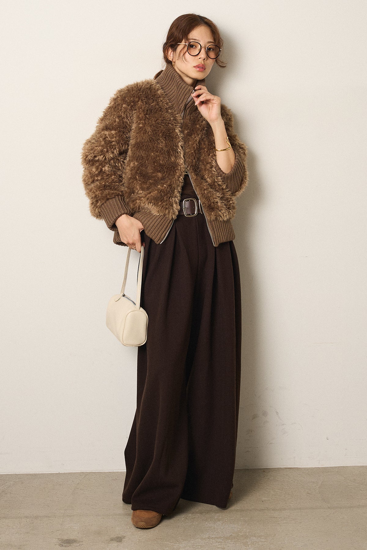 即納】ハイネックボアブルゾン – ESICA