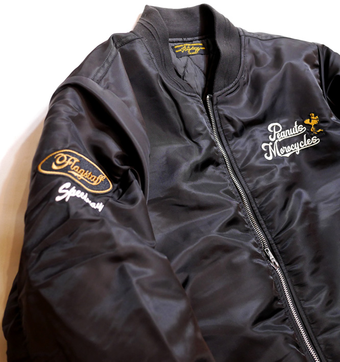 FLAGSTAFF(フラッグスタッフ) / SNOOPY(スヌーピー) 刺繍 MA-1