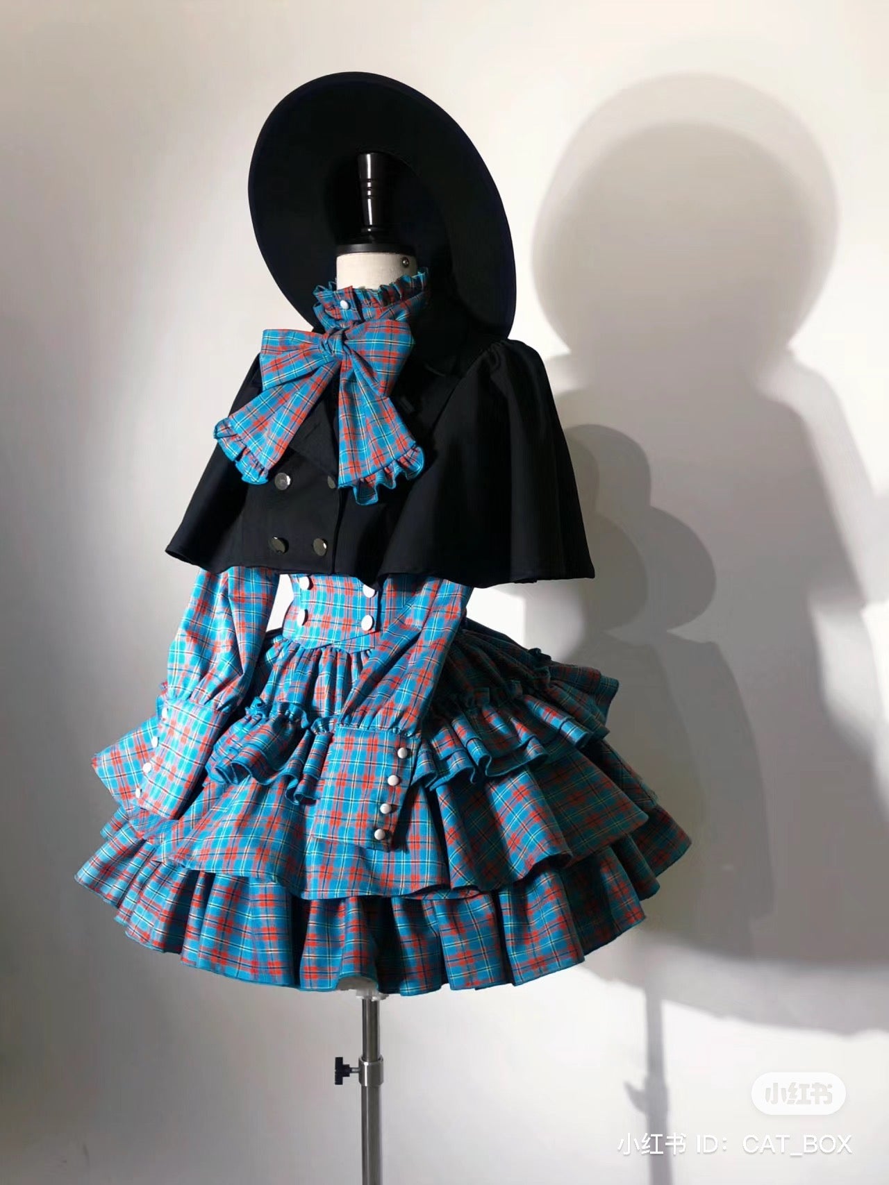 A Doll's House スカート(イエロー・ブルーチェック)【CATCOCOON