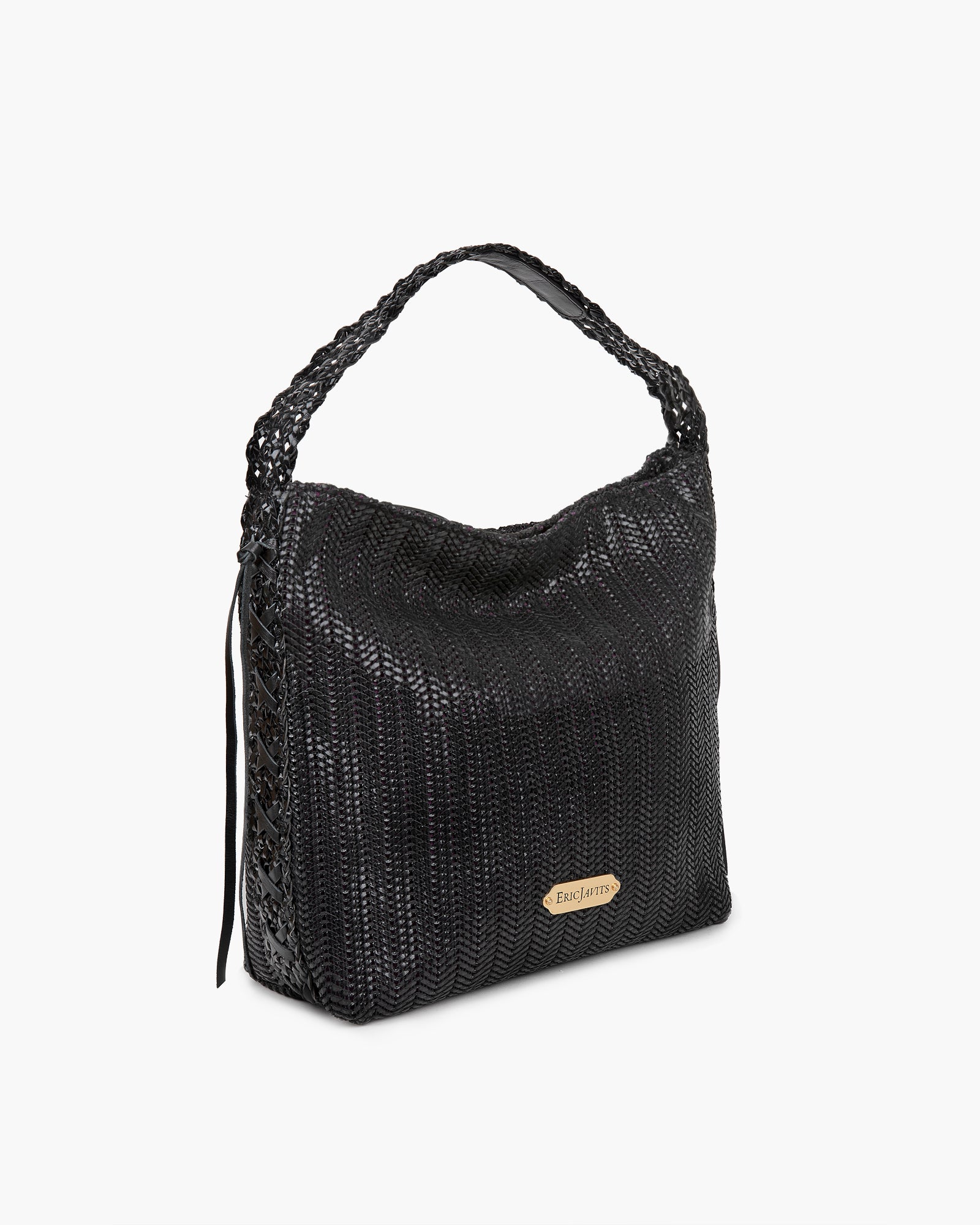 Kumiko Shoulder Bag I Woven Vegan Leather | Eric Javits
