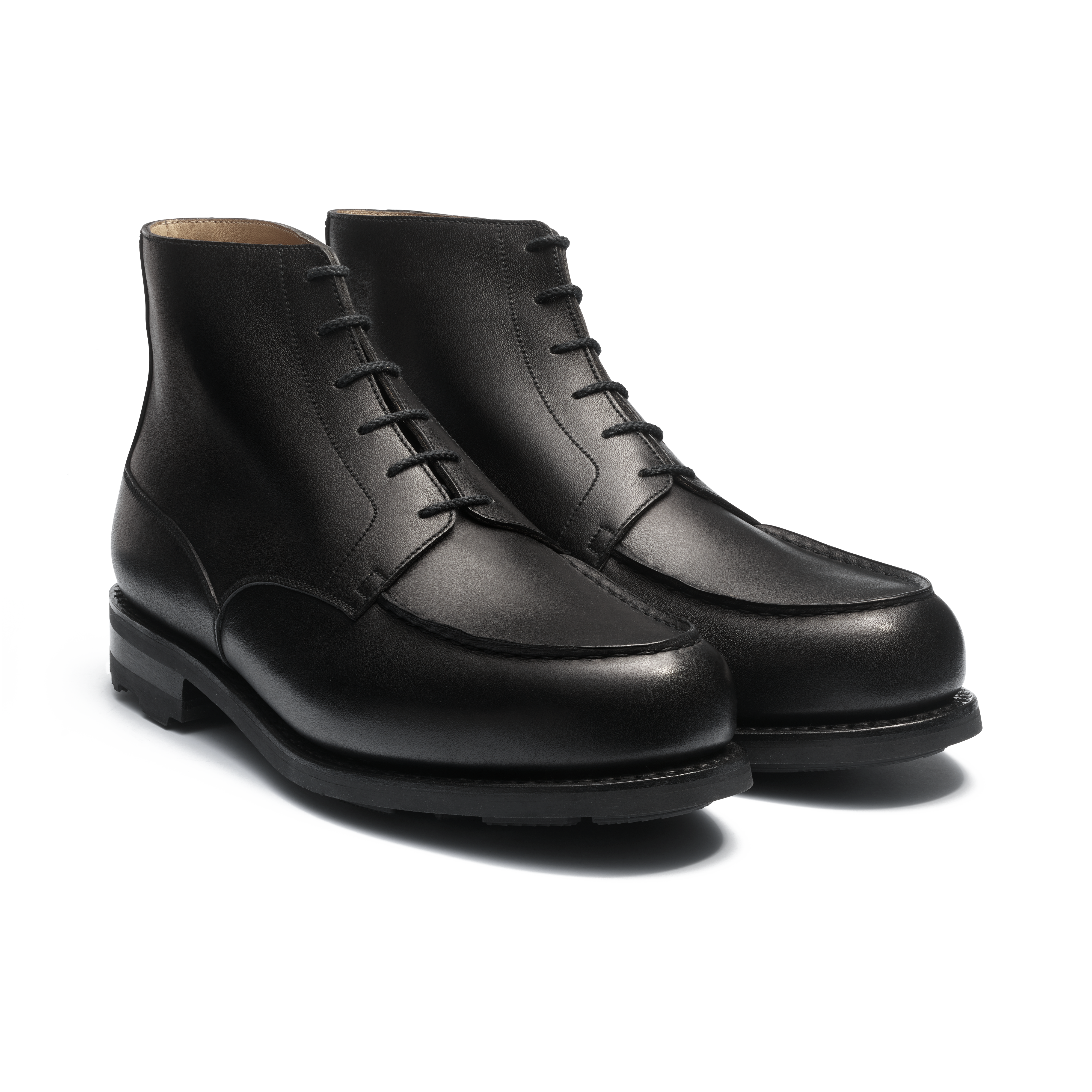 Men's Black Leather High Golf Derby – J.M. Weston